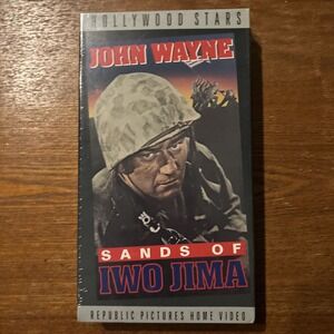 Sands of Iwo Jima VHS John Wayne‎ Republic Pictures Hollywood Stars 35560
